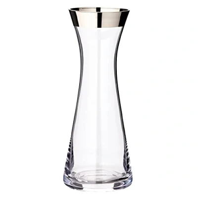 Image of Edzard Carafe/Vase Hendrik, mouth blown crystal glass with platinum rim, height 10,6 in, ø 4,3 capacity 0.8 liters
