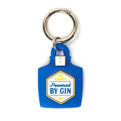 Image of Legami Keychain for AirTag, 3.8X5 cm, Silicone and Metal, Gin Theme, Customize your Device, Protects without Affecting the Signal
