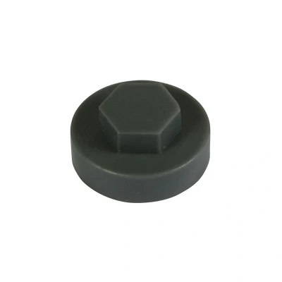 Image of 2x TIMCO Hex Head Cover Caps Slate Grey 19RAL7012CAP Pack of 1000