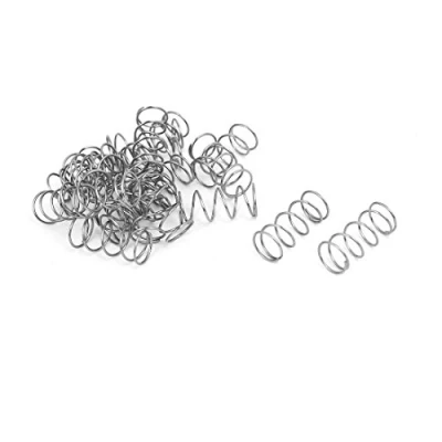 Image of sourcingmap Compression Spring,304 Stainless Steel,7mm OD,0.5mm Wire Size,15mm Free Length,Silver Tone,20Pcs