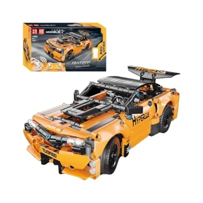 Image of Mould King Orange Brick Model Car 545/pcs Remote Control RC 15006