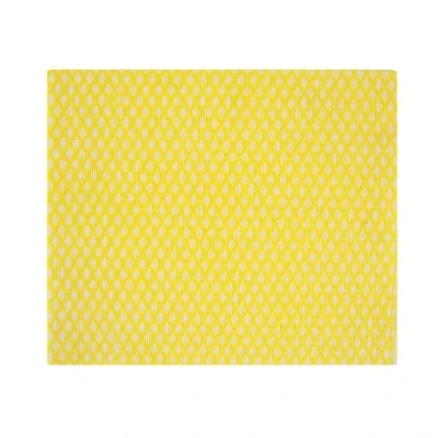 Image of Robert Scott Pack of 50 Disposable J Cloth Style Non Woven Wipes All Purpose Yellow Cleaning Cloths to Clean Surfaces, Bathroom, Windows, Dish Kitchen 42 x 35cm (Yellow)