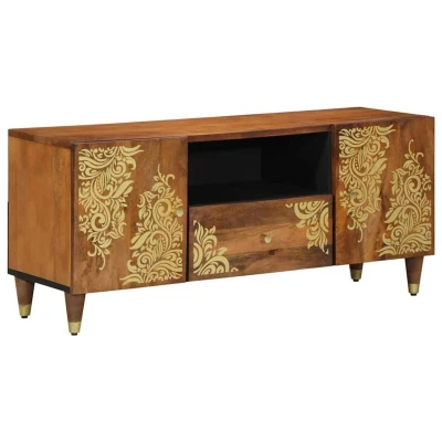 Image of vidaXL TV Cabinet 105x33x46 cm Solid Wood Mango