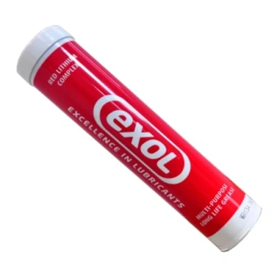 Image of Exol Red Lithium Complex Grease 400g Cartridge High Pressure &amp; Temperature Performance Heavy Duty Multipurpose Lubricant for Automotive, Agricultural Industrial Use