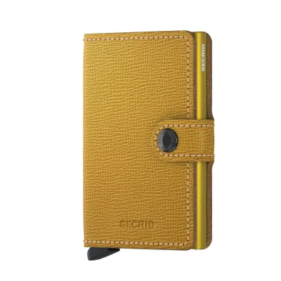 Image of Secrid Mini Wallet Crisple Ochre Leather