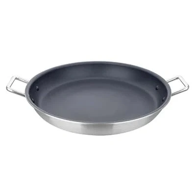 Image of Vogue Paella Pan Aluminium Non stick Teflon Plat Plus 350x65mm 13.8&#039;x2.5&quot;