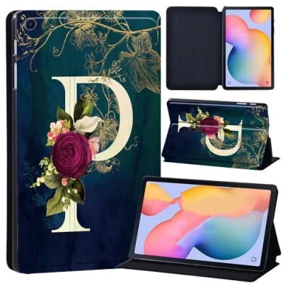 Image of Case for Samsung Galaxy Tab S6 Lite 10.4&quot; 2024/2022/2020, SM P620/P625/P610/P613/P615/P619 Tablet Cover Trifold Stand Folio Soft TPU (initial letter P)