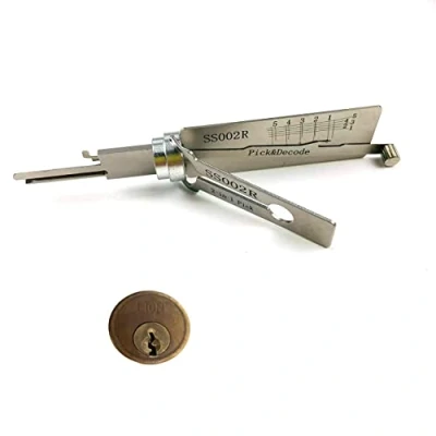 Image of SS002R 2 in 1 Pick and Decoder Tools for S Groove Door Lock,Pro Lock Open Tool