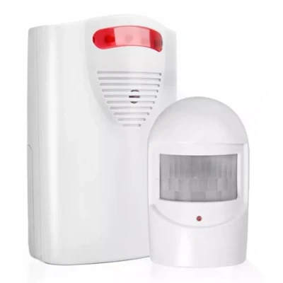 Image of FiTspi Driveway Motion Sensor Alarm System, Home Security Device, Wireless Indoor Or Outdoor Alarm, Garage Intruder PIR for Gardens, Sheds &amp;