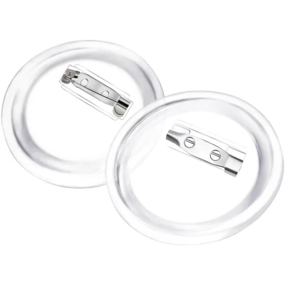 Image of vidaXL Button Badges Kit with Pins 100 Sets Acrylic 44 mm