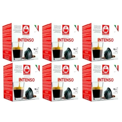 Image of Bonini Dolce Gusto Compatible Espresso Intenso Coffee Pods (Pack of 6, Total 96 pods)