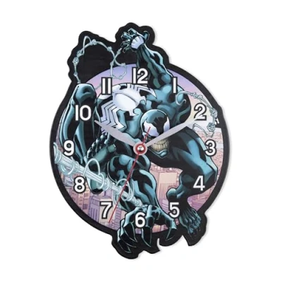 Image of Accutime Marvel Venom Multicolour Analogue Kids Wall Clock for Living Room, Bedroom, Kitchen VEN3000