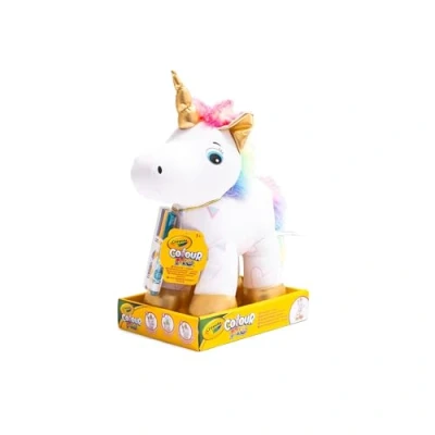 Image of CRAYOLA Colour Me Plush Unicorn