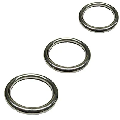 Image of J Clarke Marine Pack of 2 Carabiner snap hook 50mm, 60mm, 70mm 316 A4 stainless steel (7mm x 70mm)