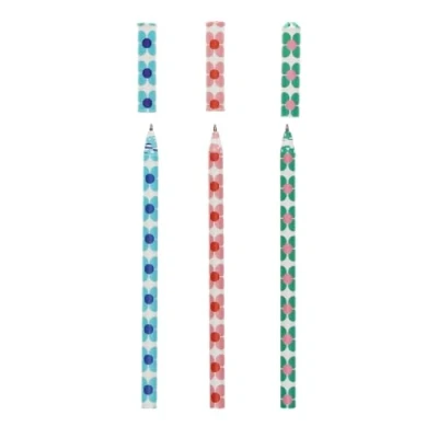 Image of Rex London Paper Ballpoint Pens (set of 3) Daisy
