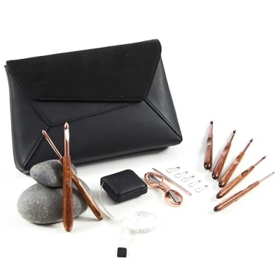 Image of KnitPro Limited Edition Glossy Finish Wood Mellow Crochet Hook Gift Set 1
