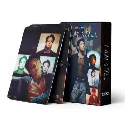 Image of 55Pcs Jung Kook PhotoCards New Album Cards I AM Still Mini Merch Poster for Fans