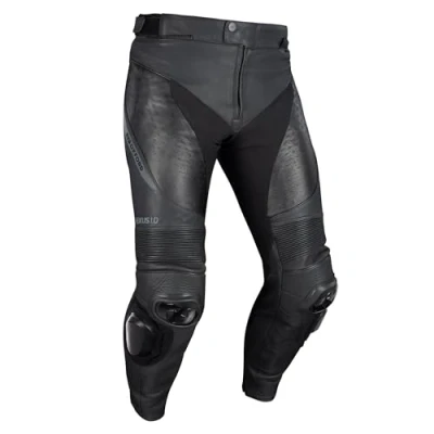 Image of Oxford Men&#039;s Nexus 1.0 Leather Motorcycle Pant, Stealth Black, 5X Large