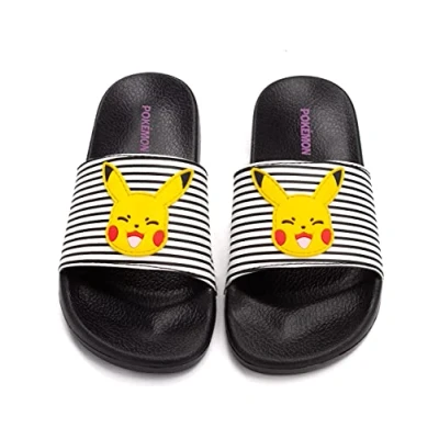 Image of Pokemon Sliders For Boys and Girls Kids Pikachu Face Sandals Beach Shower Shoes Childrens Flip Flops Summer Footwear Merchandise 1 UK