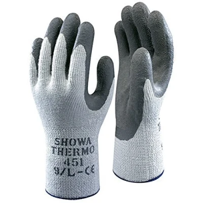 Image of 10 Pairs of Showa 451 Thermo Work Wear Gloves Thermal Winter Warm Safety Grip Size XL