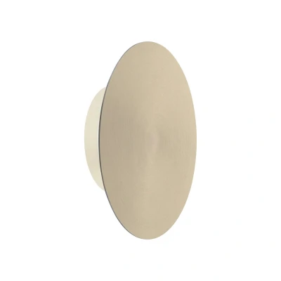Image of Paul Neuhaus LED wall light battery Puntua Ø 18 cm matt brass