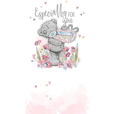 Image of Me to You Tatty Teddy Greetings Card Bear with chocolate