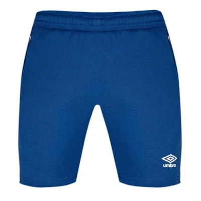 Image of Umbro Mens Club Leisure Logo Shorts Sports Bottoms Royal/White M