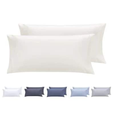 Image of Todocama 2 Pack of Beige Cushion Covers Extra Soft Hypoallergenic 70x40cm