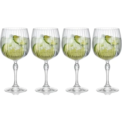 Image of Bormioli Rocco Gin Tonic Glasses America 20&#039;s 740 ml 4 pieces