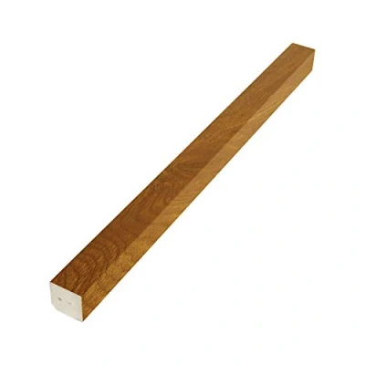 Image of 20mm Square Trim uPVC Plastic Window Door Bead Finishing (2.5m) Golden Oak