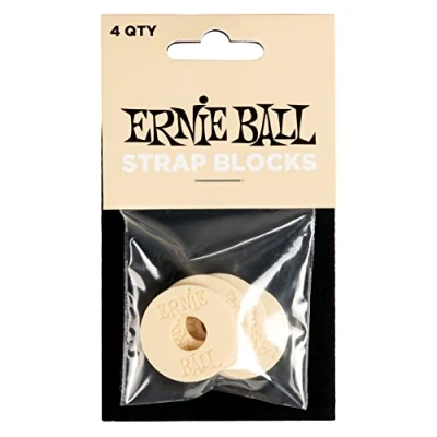 Image of Ernie Ball Strap Blocks 4pk Cream