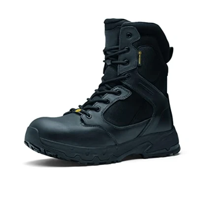 Image of Shoes for Crews Defense High, Safety CE certified 02 HRO WR SRC, Unisex boots with non slip outsole, Waterproof men and women
