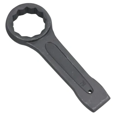 Image of AB Tools 75mm Slogging Box End Striking Ring Wrench Spanner Bi Hex 12 Sided Metric