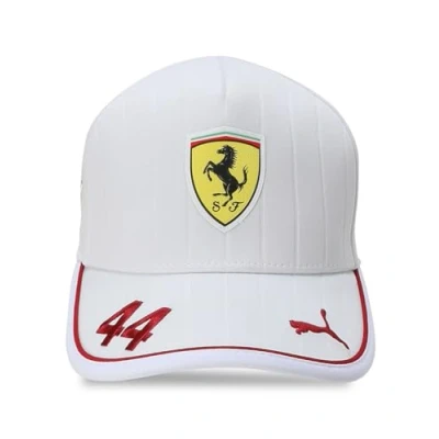 Image of PUMA Scuderia Ferrari F1 2025 Lewis Hamilton Cap White One Size Fits Most