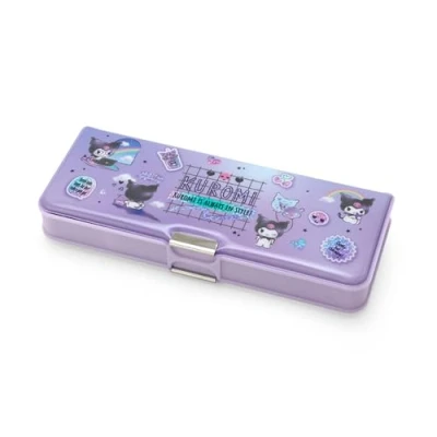Image of Sanrio 437468 Pencil Case, Kuromi, 8.7 x 3.5 1.1 inches (22.2 8.8 2.8 cm), Kids Learning Stationery, Character