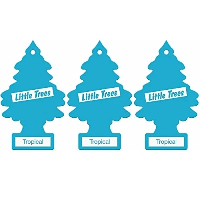 Image of LITTLE TREES Air Freshener, Tropical, 3 Pack