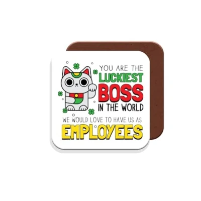 Image of Boss Coaster Luckiest Gift Giftset Made by MUGGZ in The UK