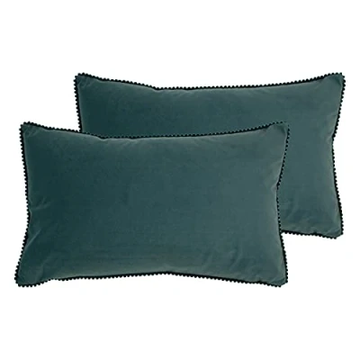 Image of furn. Cosmo Twin Pack Polyester Filled Cushions, Marine Blue, 30 x 50cm