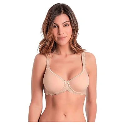 Image of Playtex Bra Woman Flower Elegance Spacer Underwire x1, Beige, 36DD