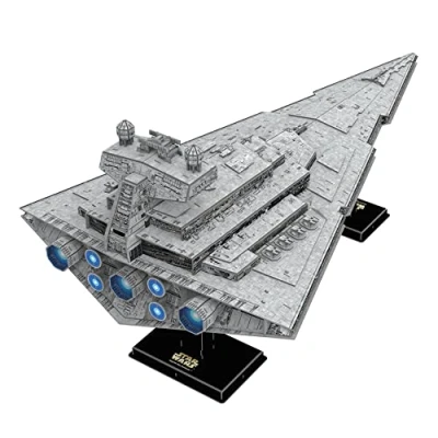Image of University Games Star Wars Imperial Destroyer Model Kit, Grey