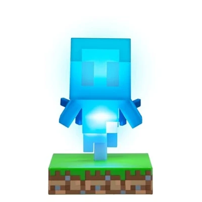Image of Paladone Minecraft Officially Licensed Allay Free Standing Desk Light, Gaming Room Decor and Merchandise for Boys Girls, Nightlight Gift Accessory Playroom Bedroom