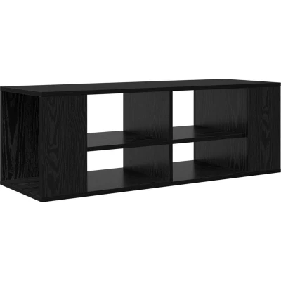 Image of vidaXL TV Cabinet Black oak 102 x 35 cm Engineered wood