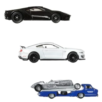 Image of Hot Wheels Collector Vehicle Collection Set Premium Rally Legends for Kids Ages 3 and Up, GMH39 986R