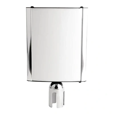 Image of Bolero Barrier Post Sign Frame Aluminium Mounted Holder Commercial 300X250X50Mm