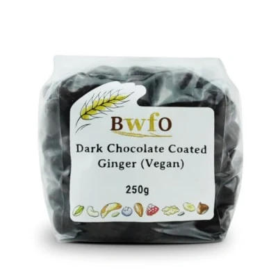 Image of Dark Chocolate Coated Ginger (Vegan) 250g (BWFO)