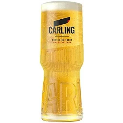 Image of CARLING Personalised Engraved Half Pint Glass with Gift Box Enter Your Own Custom Text