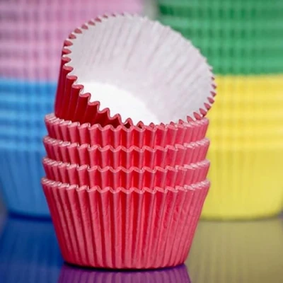 Image of Purple Cupcakes Cupcake Cases (Qty 60) Red