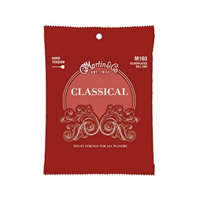 Image of Martin Guitar Authentic Acoustic Lifespan 2.0 MA170T, 80/20 Bronze, Nylon Hard Tension Silver Plated Ball End Strings