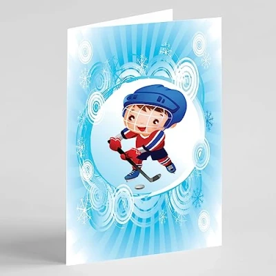 Image of Beebooh cards boy ice hockey player birthday card