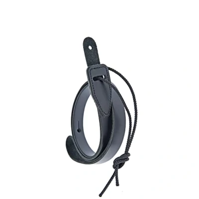 Image of D&#039;Addario Accessories Leather Mandolin Strap Cradle Style Black